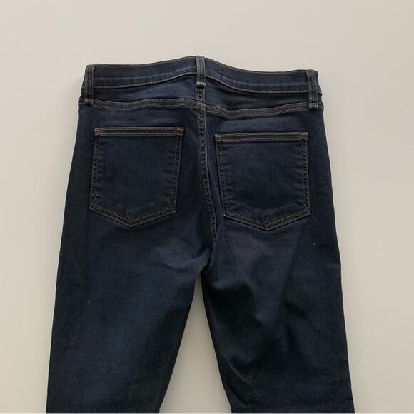 Veronica Beard Debbie Dark Slate Blue Side Stripe Mid Rise Skinny Leg Jeans 26 - Picture 7 of 9